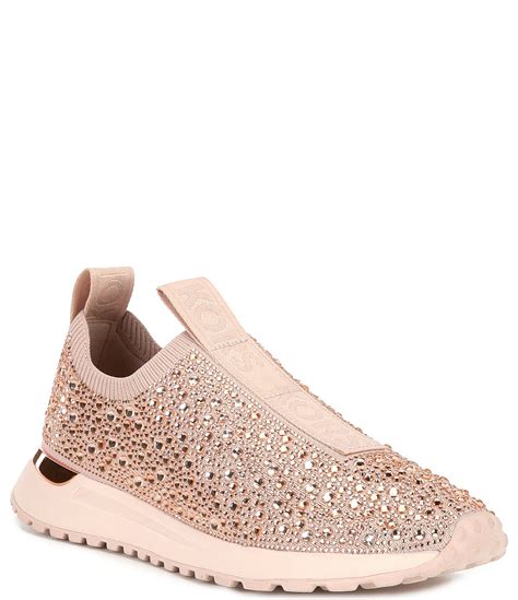 michael michael kors stevie slip-on-sneakers|michael kors stretch knit sneakers.